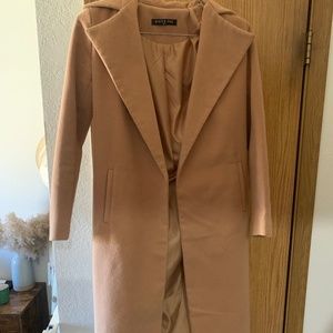 White Fox boutique camel trench coat